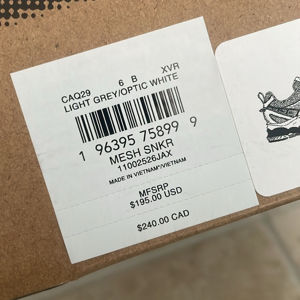 Coach Women's Metallic Mesh Sneaker, White/Grey, 6 - Picture 9 of 14